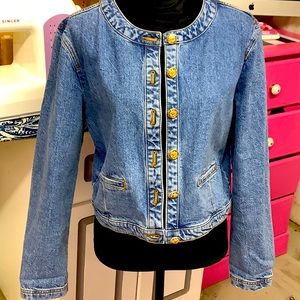 Crewneck Jean Jacket